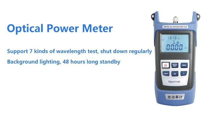 Fiber Optic Handle Optical Power Meter  and 5km 1mW Visual Fault Locator Fiber Optic Cable