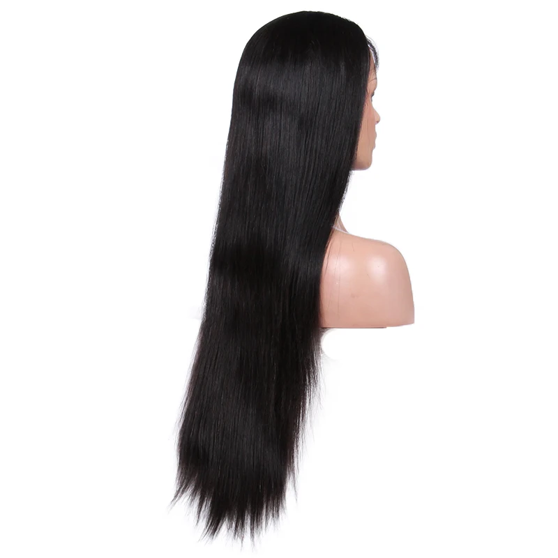 

Natural Color Virgin human hair wig 28 inch malaysian full lace wig, All colors as yoru request