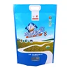 Custom printing laminated material plastic sack 1kg 2kg 5kg 10kg size basmati rice packing bag with handle