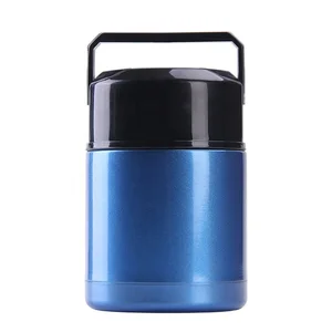 Image of Big Capacity Thermos Home Food Storage Water Bottle Strainless Steel Jar Lunch Box Baby Design Soup Flasks With Lid