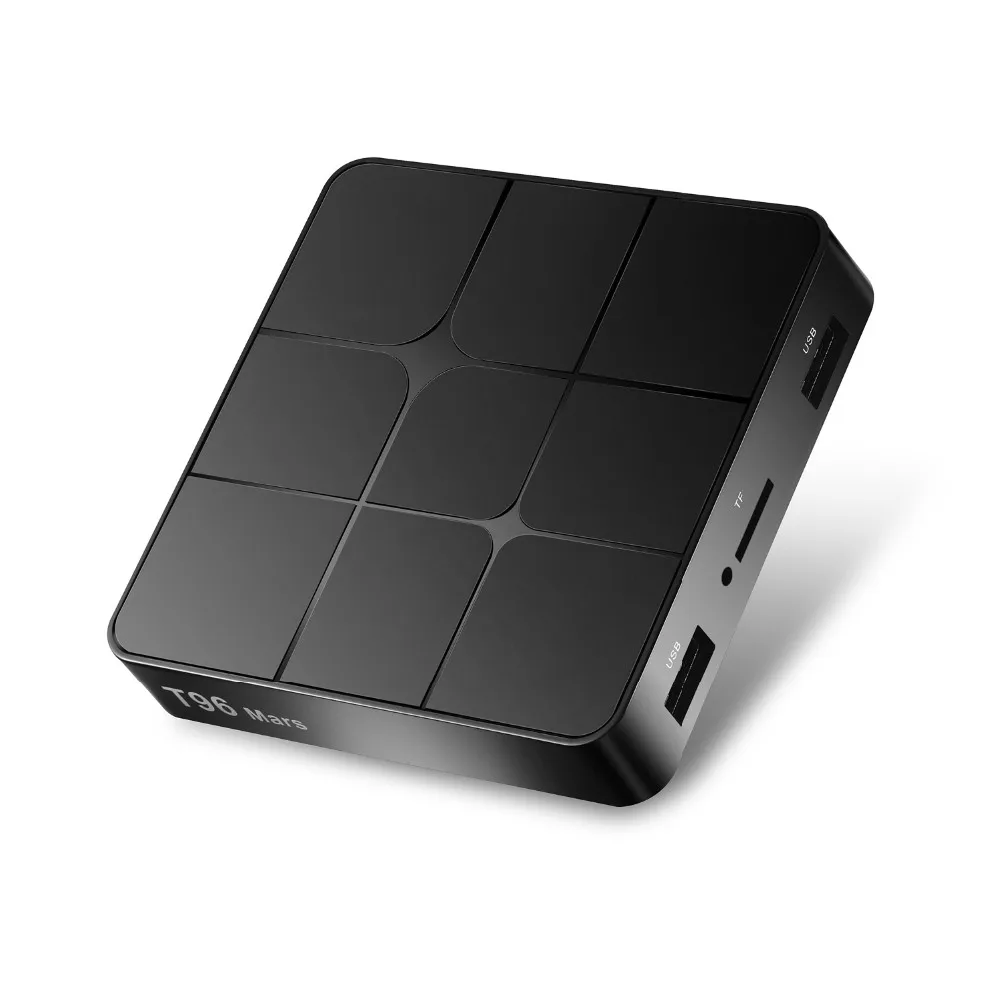 

New Model T96 mars Smart Wifi 4k iptv Internet Mini Set Top Box Oem Streaming Media Player Android tv box, Black