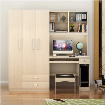 Computer Desk Bookcase Wardrobe Three In One Buy Home