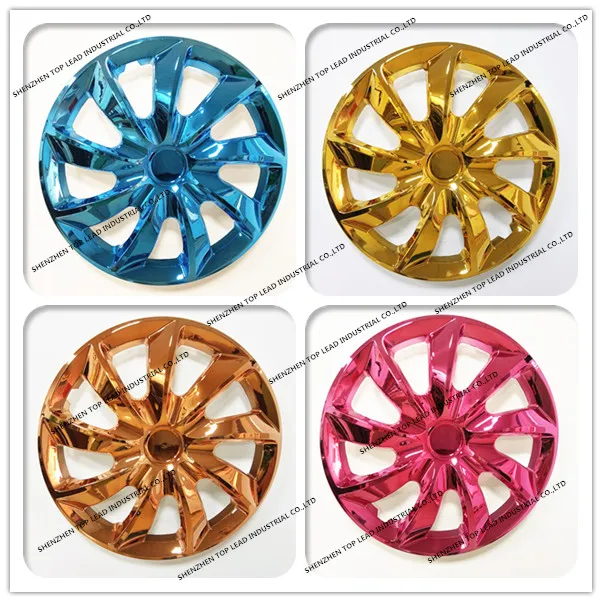 Uv Paint Car Wheel Covers 13 14 15 Inch Plastic Steering Wheel Cover