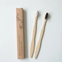 

High quality hotel bamboo toothbrush oem cheap custom logo personalized toothbrush natural