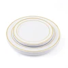 Wholesale decorative restaurant dinner disposable plastic wedding plates
