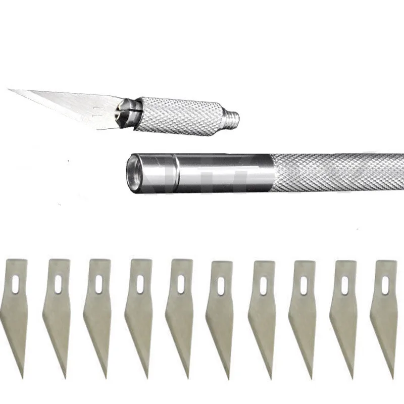 10 Blades Wood Carving Tools Fruit Food Craft Sculpture Engraving Hobby Knives DIY Cutting Tool Mobile