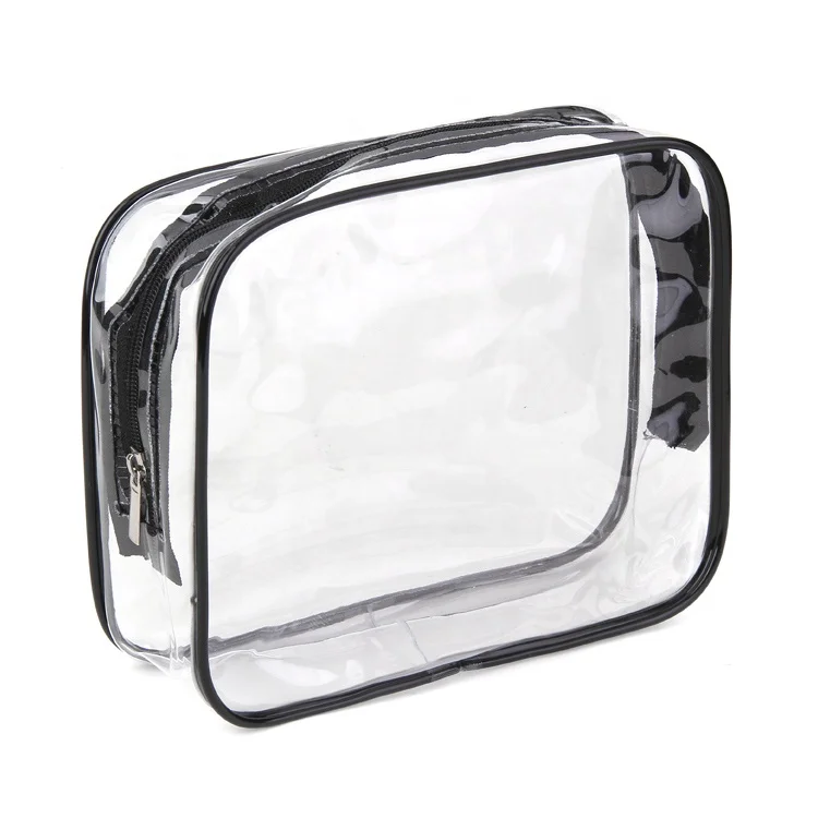 

Customized travel transparent pvc toilet cosmetic bag clear make up pouch for women