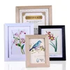 Creative plastic photo frame picture frame cross-stitch box certificate photo frame