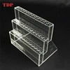 Clear Step Style Pencil Rack 6 Tier 36 Holes Acrylic Pen Display Stand