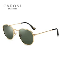 

Caponi Women Luxury Retro Metal Sun Glasses Vintage Oculos Feminino UV400 Polarized Fashion Sunglasses