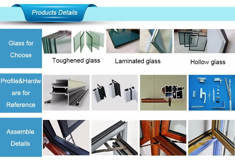 Gaoming blind inside double glass window, casement,sliding, arched, fixed aluminium window manufacturer