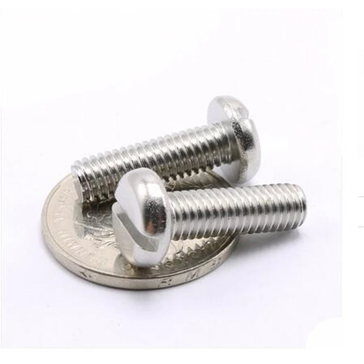 
DIN85 Stainless Steel Slotted Pan Head Screw with ISO certification 