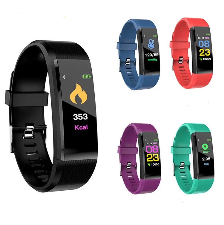 

ID115HR PLUS Smart Wristband Sports Heart Rate Smart Band Fitness Tracker Smart Bracelet Smart Watch for IOS Android