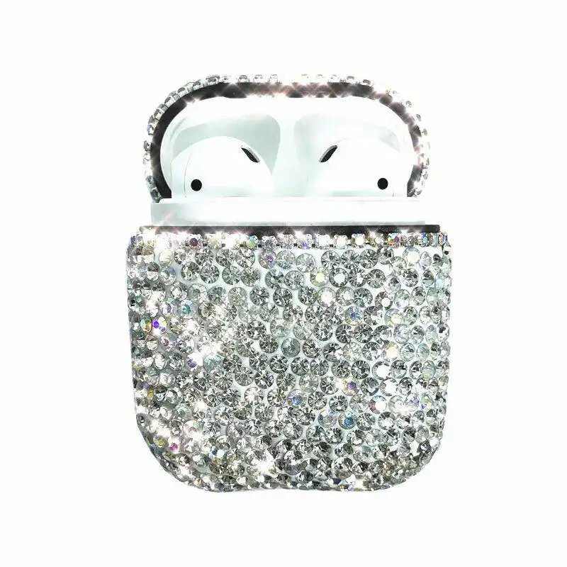 

diamond glitter bling, for apple earphone case fashion 2021 for airpod, 4 colors