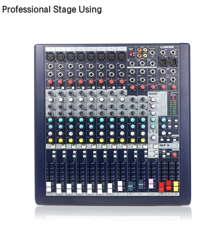 Professional sound mixing table dsp karaoke mixer with echo for music mixer dj system