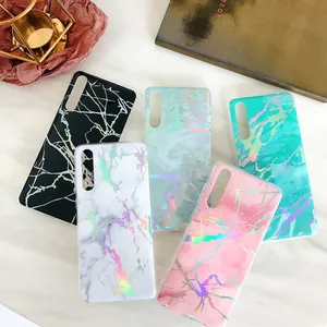 Wholesale Bling shiny IMD TPU laser Plating Golden marble Granite Mobile phone case for iPhone X XS MAX XR for Samsung s8 s9
