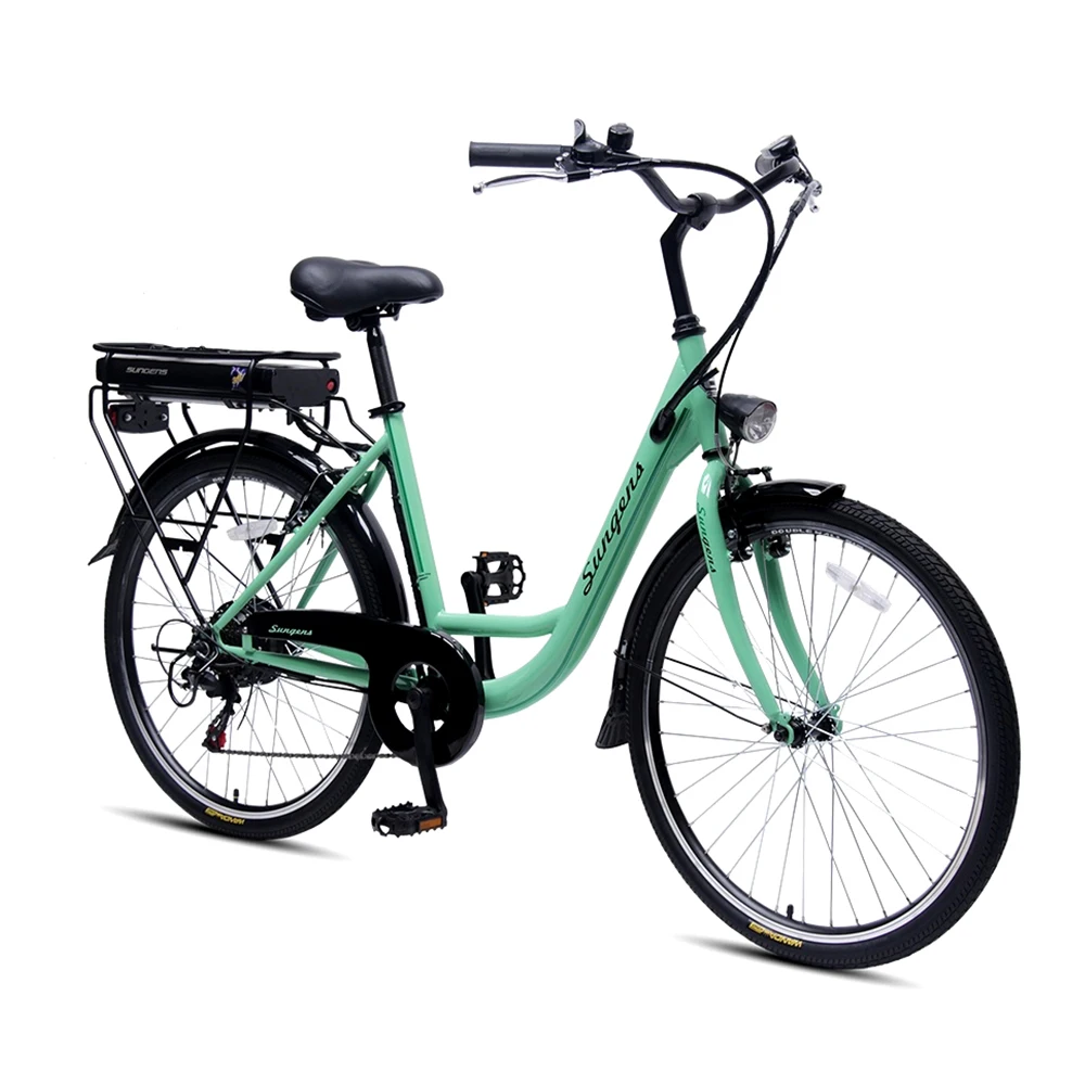 

Hot sale Electric bike 26 city bike with EN standard, Green/red