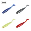 High Attractive Fishing Lure Green/Red Salted Lure Worm Model 3816