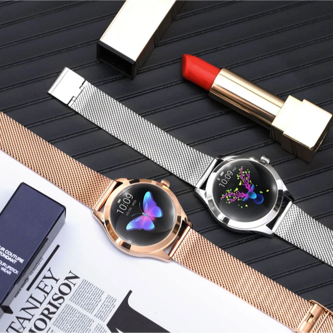 

2019 OEM Manufacturer IP68 Bluetooth Smart Watch smaLadies Bracelet KW10 Wristwatches Reloj Inteligente Heart Rate Sleep Tracker, Black;golden;silver;white