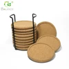 Custom logo print cheap promotional price wholesale cork coasters