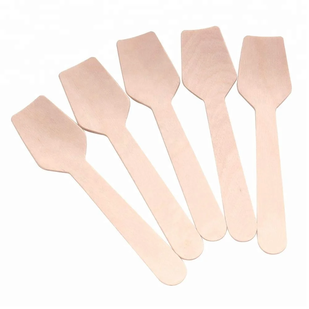 

Custom 95mm small kitchen design cheap wooden spoon 100pcs/pack, Natural color