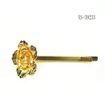 Custom Curved Plain Metal Flower Bobby Hair Pins Bobby Pins Buy