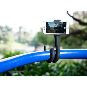Flexible Smartphone Selfie Stick | Lazy Snake Phone Pod | Camera Tripod Mount with Ball Head | Suction Cup Pad for Gopro, SJCAM