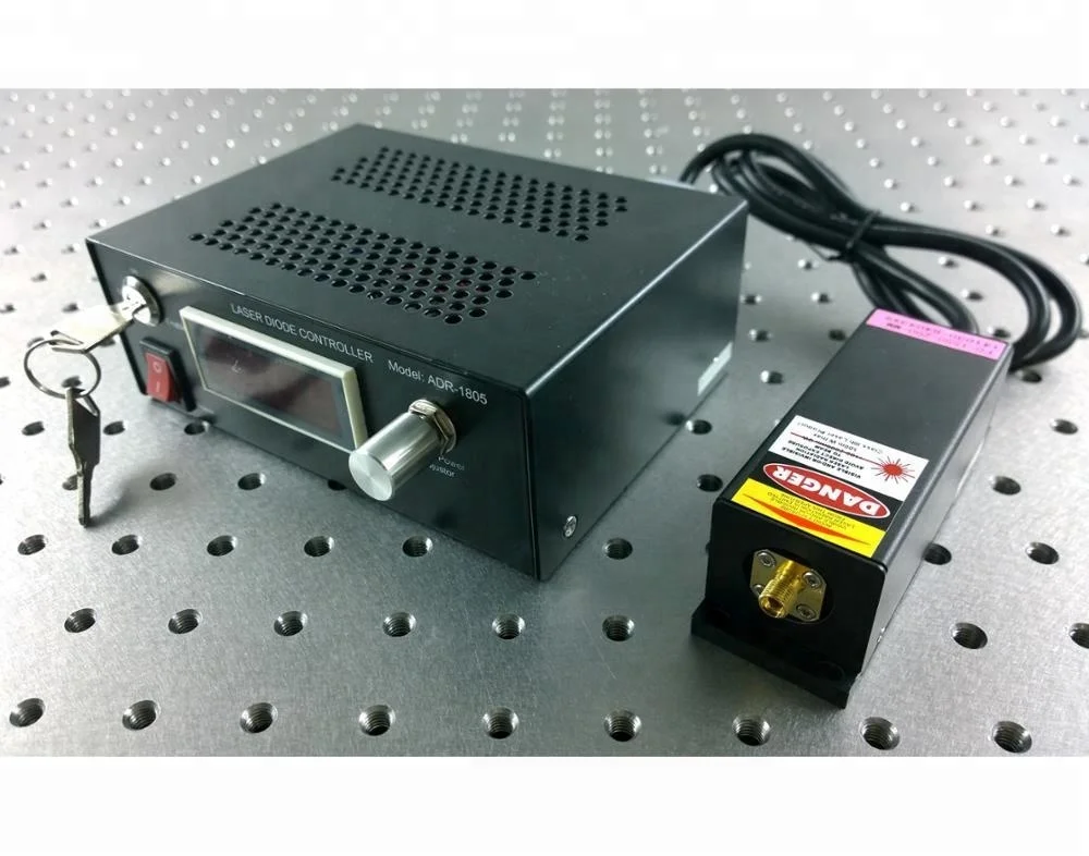 
375nm UV multimode fiber coupled output diode laser module 