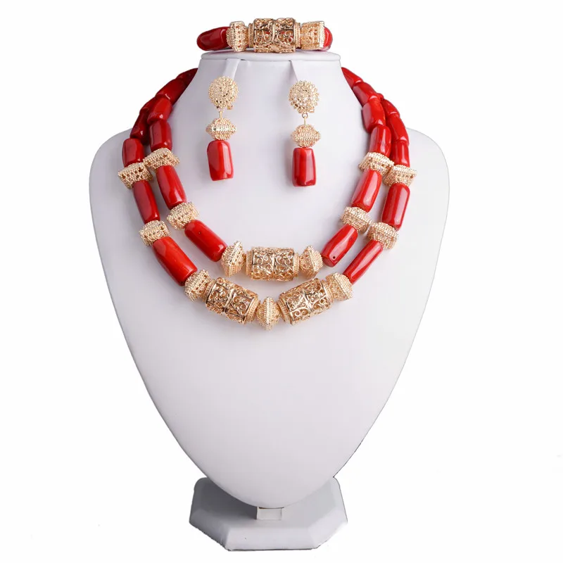 

Fashion style African Beads Jewelry Sets Nigerian Wedding Jewelry Sets New Bridal Jewelry Sets, Picture