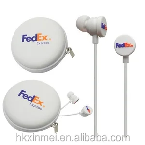 Europe standard high quality cartoon Pvc Customized logo earphone for promotion with box packing