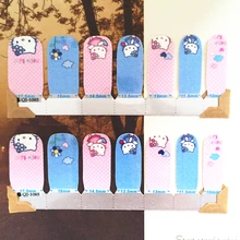 Blue Pink hellow cat child Nail Arts Nail Sticker Waterproof Nail Decal Sticker Gel Polish French