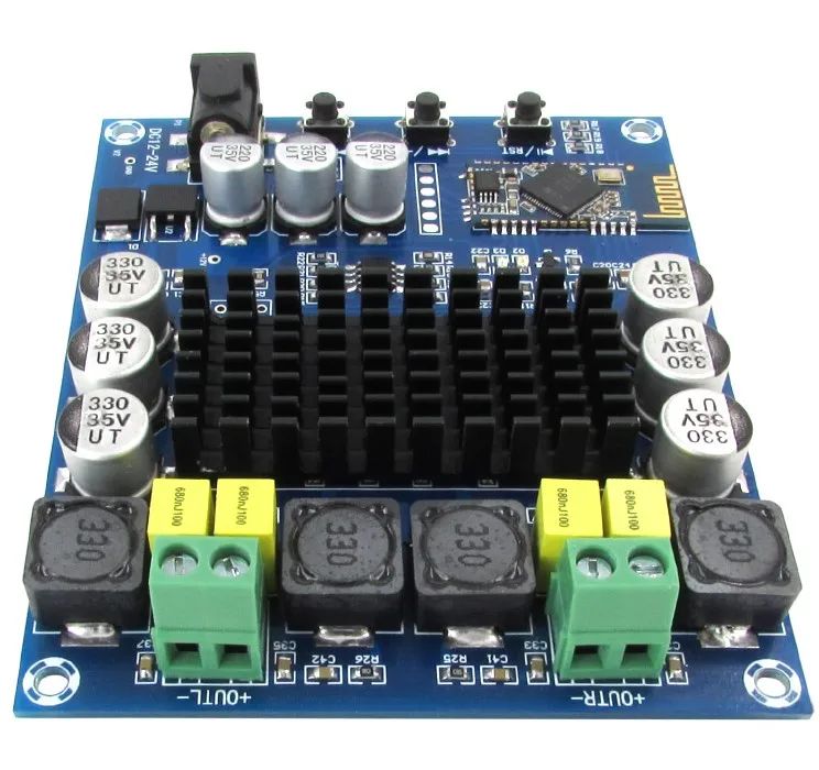 

BT dual channel digital audio amplifier board