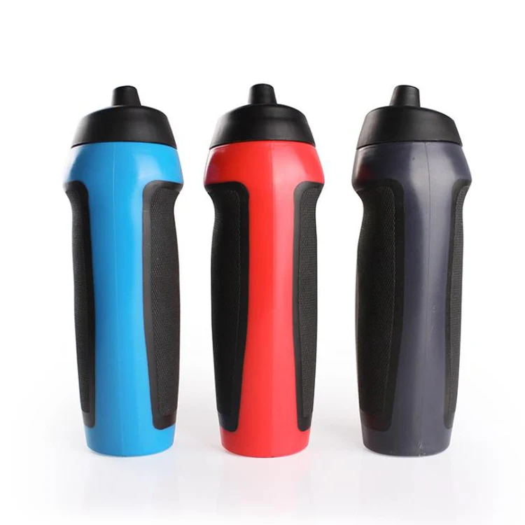 

BPA Free Custom 650ml PE Plastic Bottles Squeeze Sport Water Bottle With Nozzle, Customized color acceptable