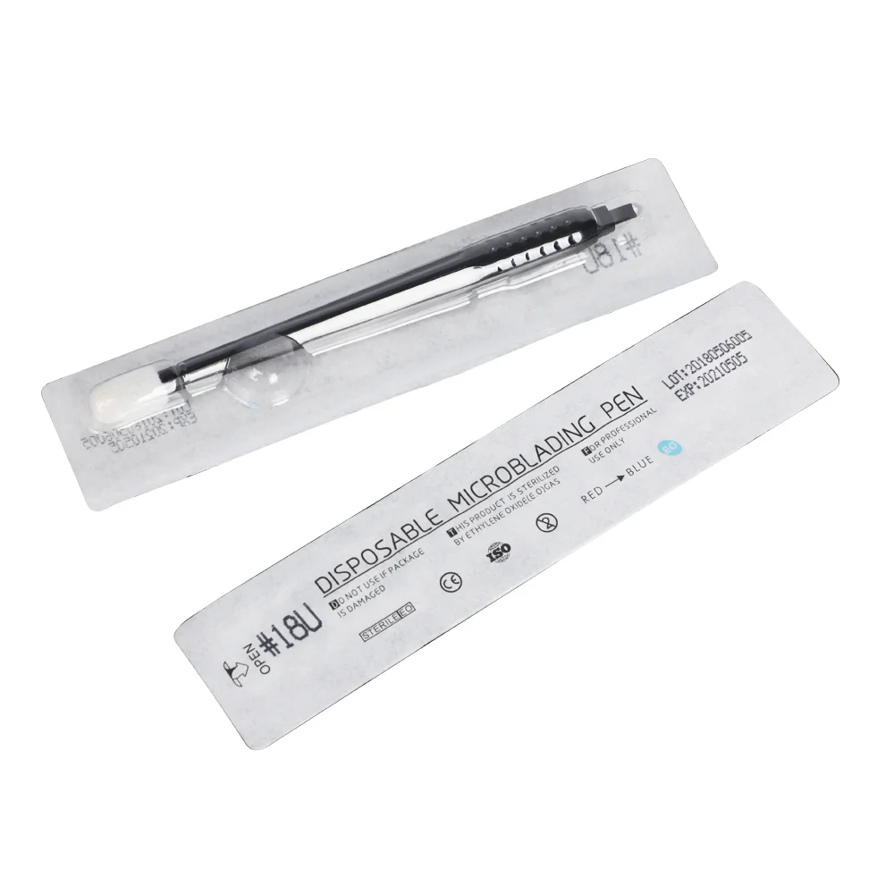 

Hot sales Black Fluff Brush Disposable Microblading Pen For Microblading Eyebrows and Training Eccentric Tools