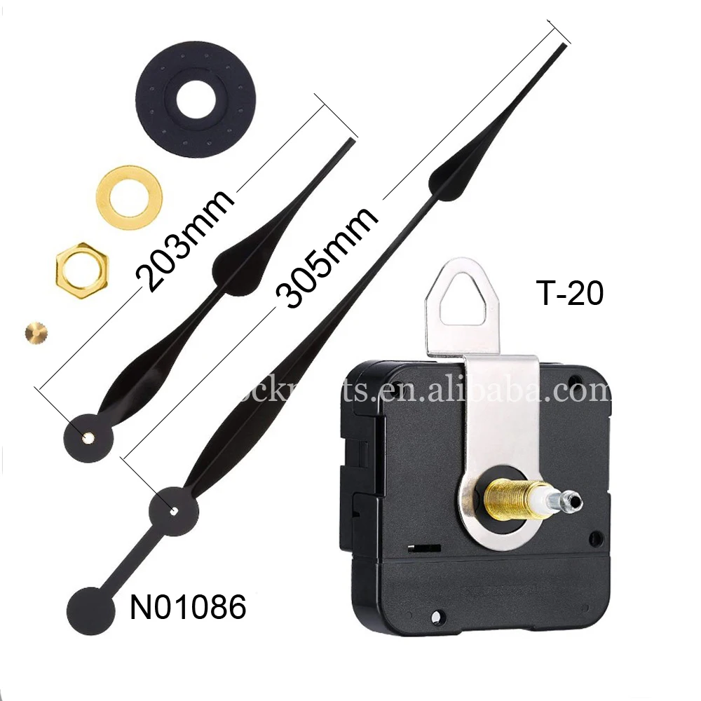 Modern Large Aluminum Extra Long Clock Big Hands With High Torque Clock