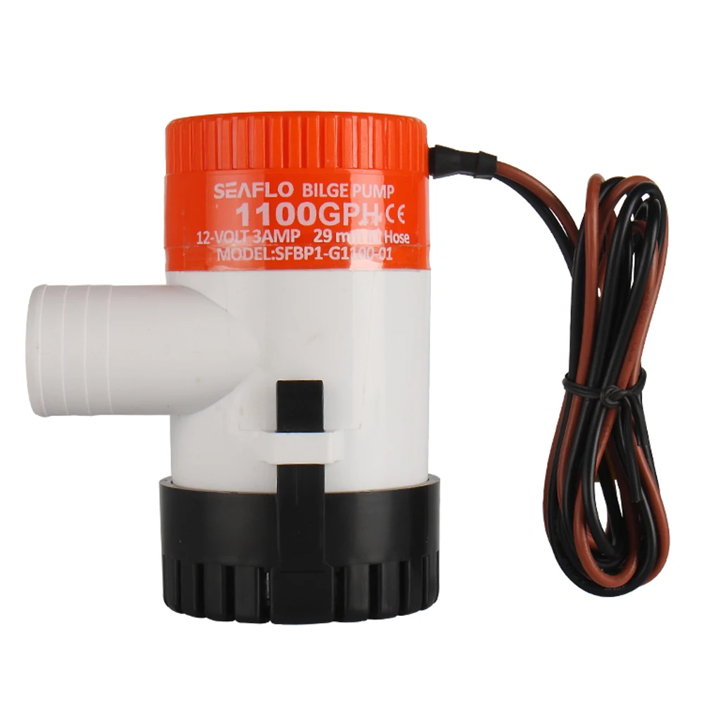 
SEAFLO bilge pump 12v submersible 1100Gph manual water pump 12v dc water pump bilge 