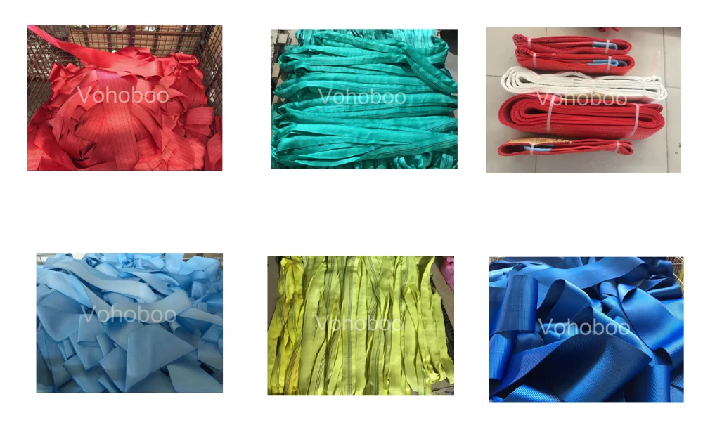 High Quality Rigging Sling Belt Sling Color Code Lifting From 1 Ton To