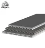 Dark grey aluminium extrusion decking systems for planks