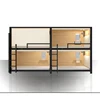 Durable steel capsule bunk bed double decker space dormitory bunk bed with curtain for hotel youth hostel and army