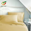 Best selling yellow home comfortable king sheets cotton bed set