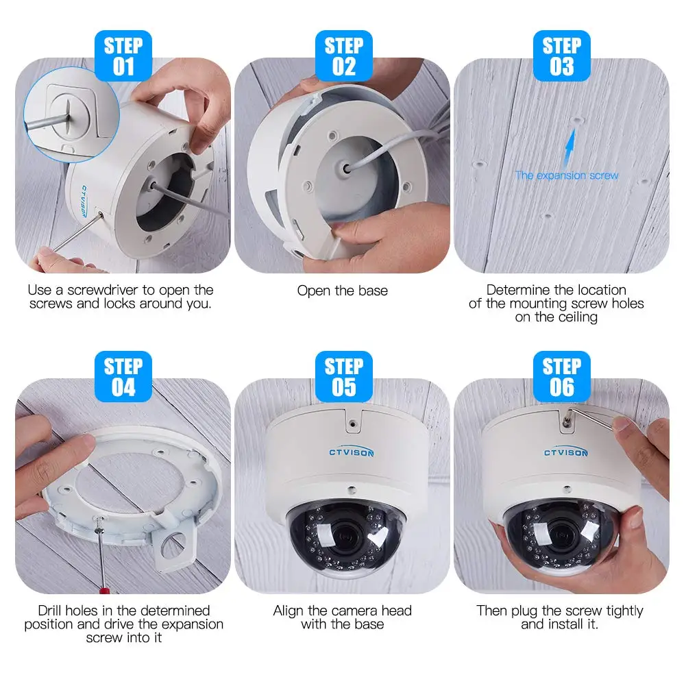 Ip Dome Camera Poe 2mp 4x Optical Motorized Zoom Indoor Outdoor Xmeye H