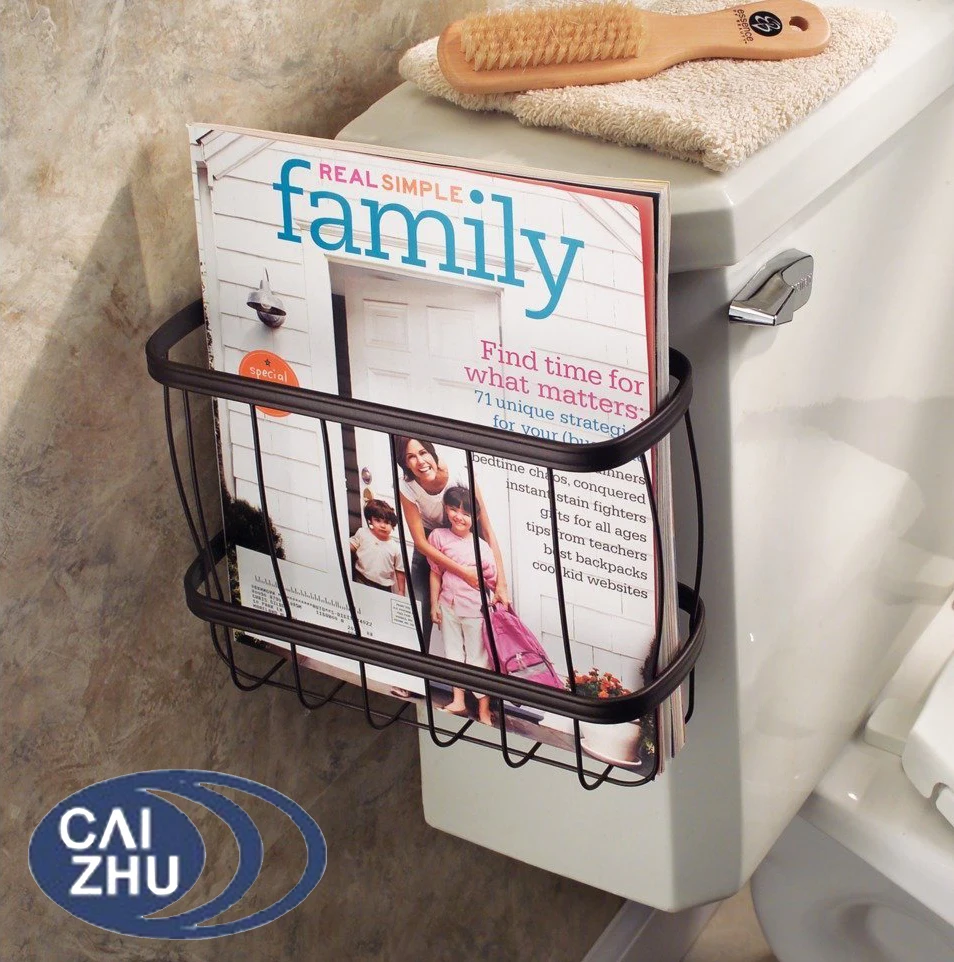 Over The Toilet Tank Magazine Newspaper Holder Side Of Tank Magazine Rack For Bathroom Storage Buy Toilet Magazine Holder