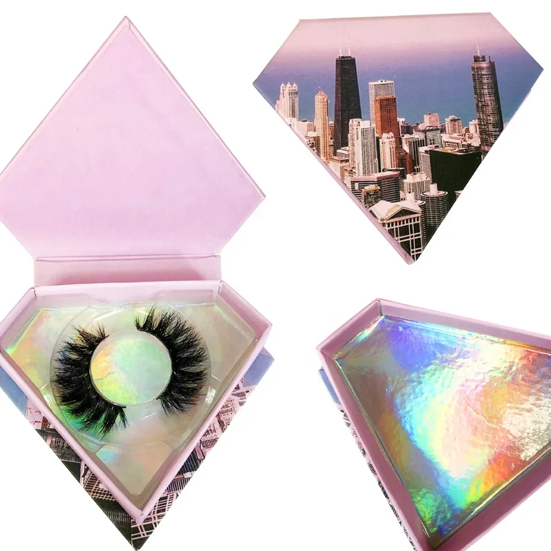 

mink eyelash packaging 2019new luxury mink eyelashes 3d mink lashes, Black