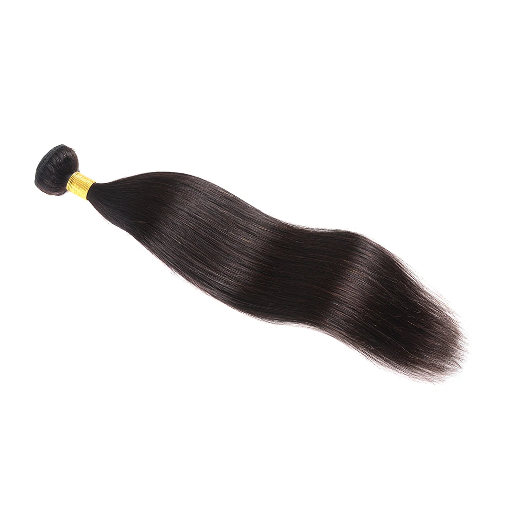 

cuticle aligned hair brazilian straight human hair bundles 100% raw virgin unprocessed hair weave extensions, Natural color 1b