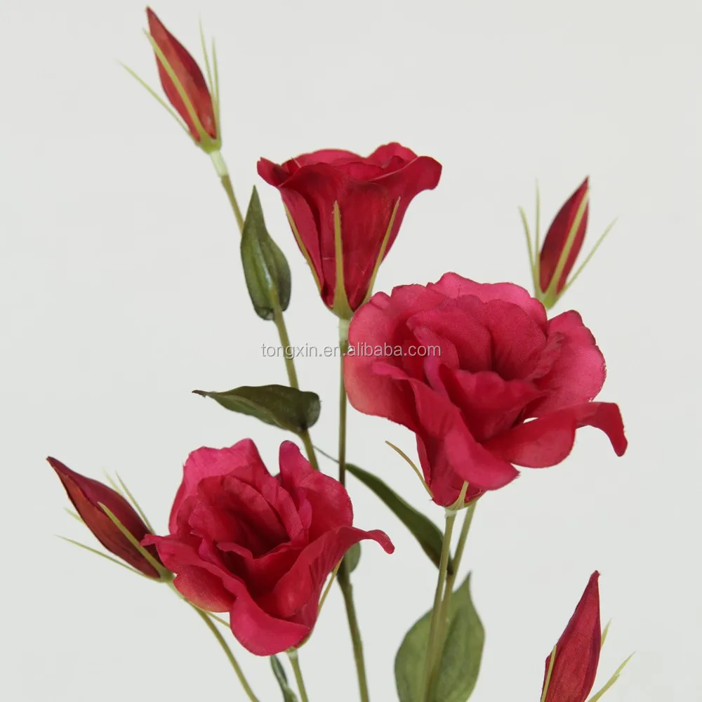 Moderaten preis künstliche blume real touch hochwertige lisianthus ... Künstliche blumen deko