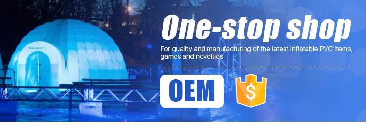 Hot Sale Having Strong Stainless Anchor Points Outdoor Activities White Giant Inflatable Air Dome Tents