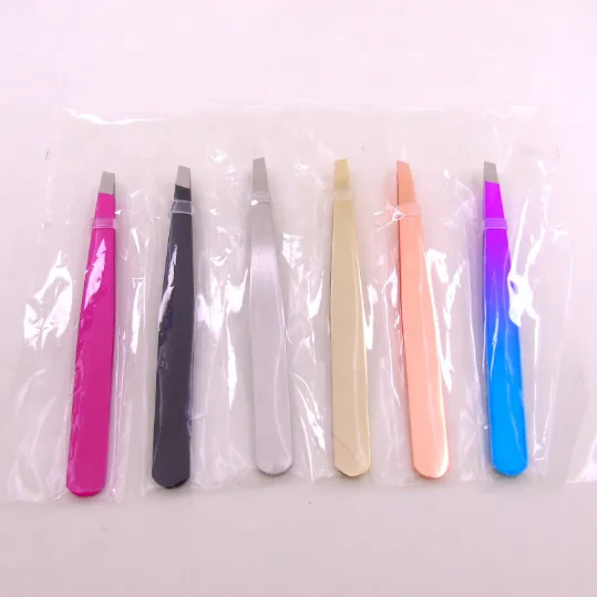 

High Quality Gold Stainless Steel Good Eyebrow Tweezers EyebrowTrimmer, Optional