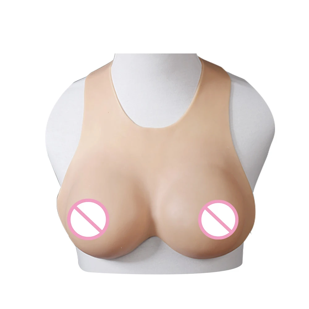 

Silicone Breast Plate Breast Forms Artificial Boobs For Drag Queen Transgender, Ivory white/asian yellow/light brown