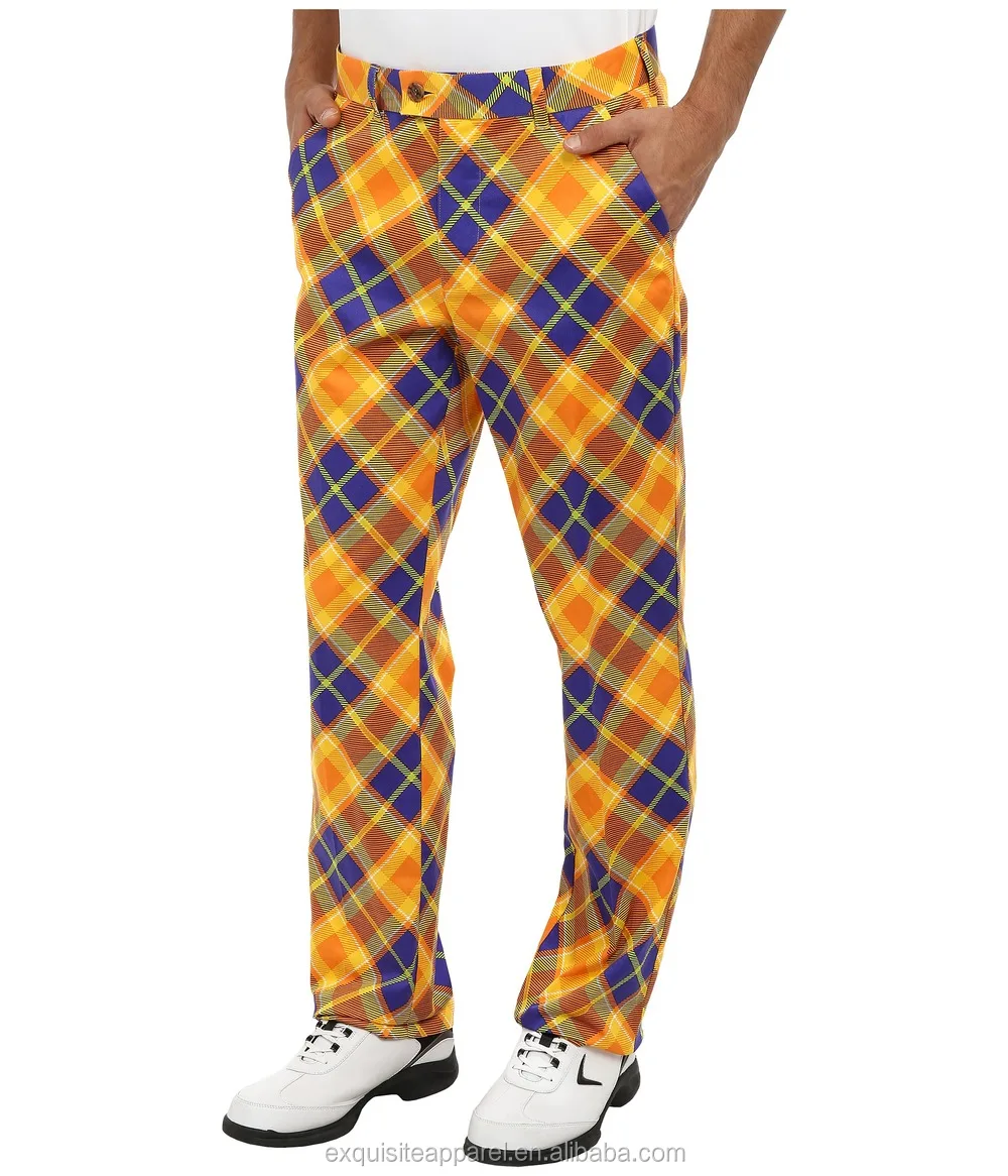 colorful plaid pants