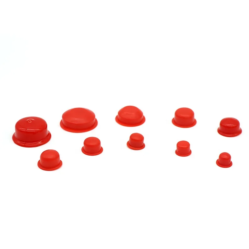 red plastic cap plugs